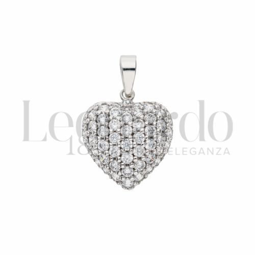 1° Misura con Pavé di zirconi bianchi in Oro Bianco da 2,6gr.
