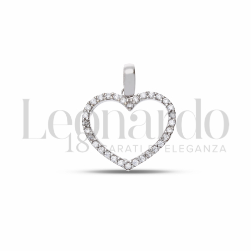2° Misura con Pavé di zirconi bianchi in Oro Bianco da 0,9gr.