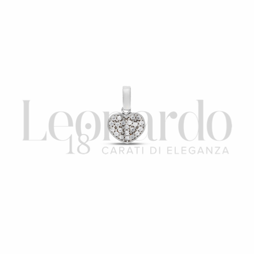 1° Misura con Pavé di zirconi bianchi in Oro Bianco da 0,6gr.