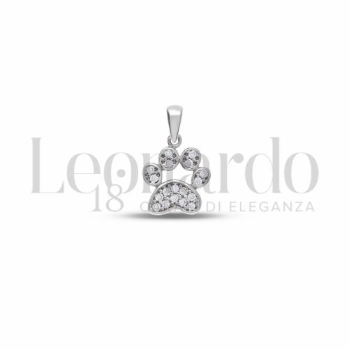 1° Misura con Pavé di zirconi bianchi in Oro Bianco da 1,2gr.