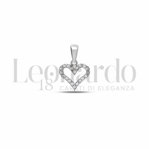 1° Misura con Pavé di zirconi bianchi in Oro Bianco da 0,8gr.