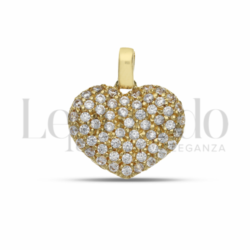 2° Misura con Pavé di zirconi bianchi in Oro Giallo da 1,9gr.