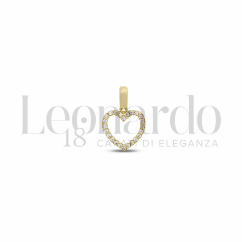 1° Misura con Pavé di zirconi bianchi in Oro Giallo da 0,6gr.