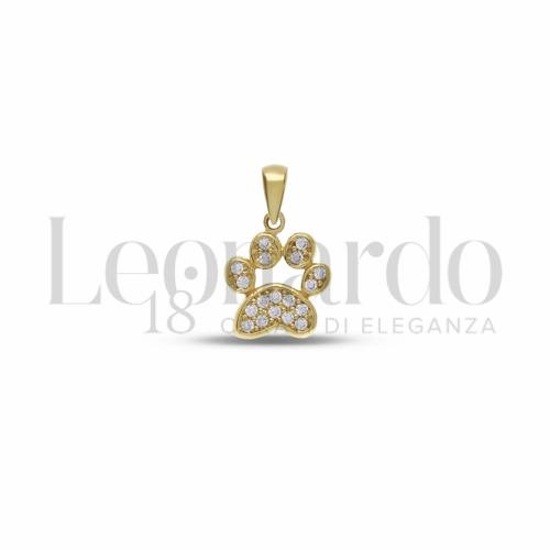 1° Misura con Pavé di zirconi bianchi in Oro Giallo da 1,2gr.