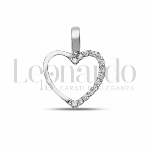 2° Misura con Mezzo Pavé di zirconi bianchi in Oro Bianco da 0,8gr.