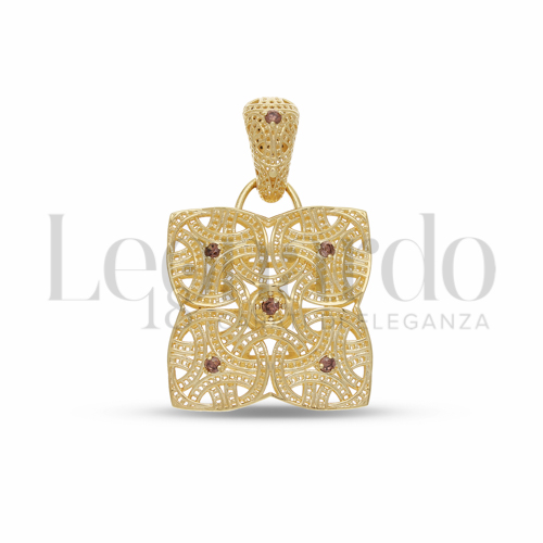 con Zirconi Brown in Oro Giallo da 4,4gr.