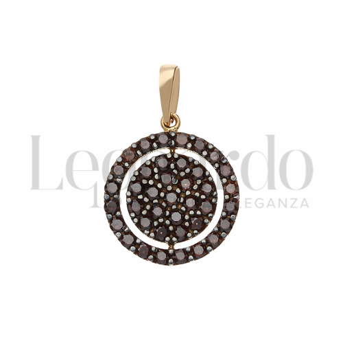 con Zirconi Brown in Oro Rosa da 1,6gr.