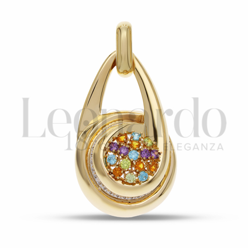 con Zirconi colorati - Rainbow in Oro Giallo da 6,9gr.