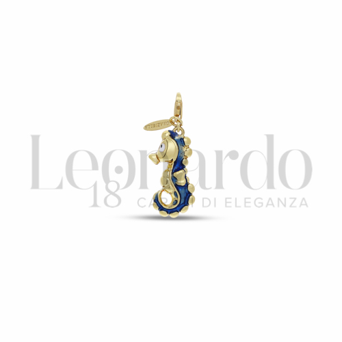 con Smalto blu in Oro Giallo da 1,5gr.