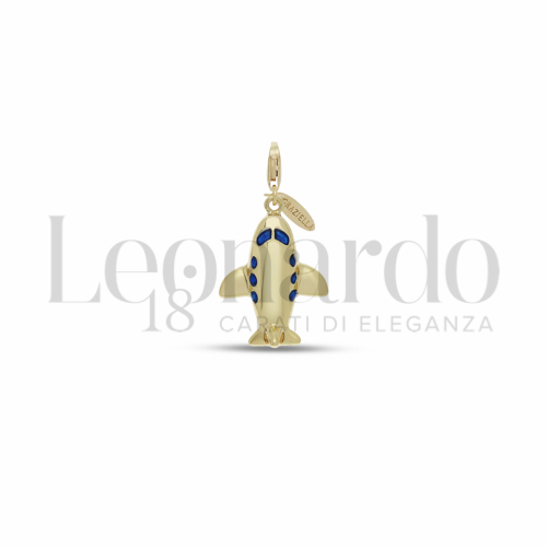 con Smalto blu in Oro Giallo da 1,5gr.