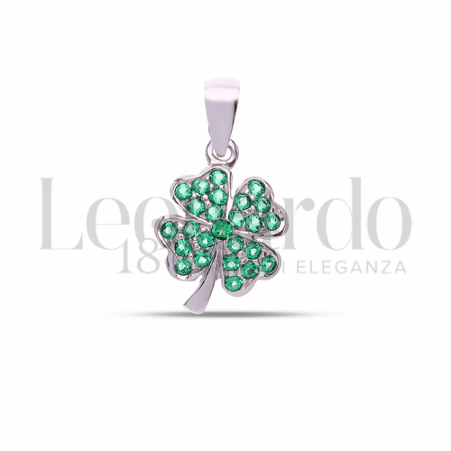 con Zircone verde in Oro Bianco da 1,1gr.
