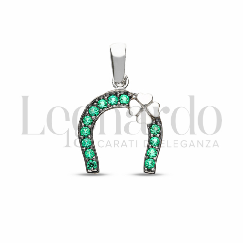 con Zircone verde in Oro Bianco da 1,5gr.