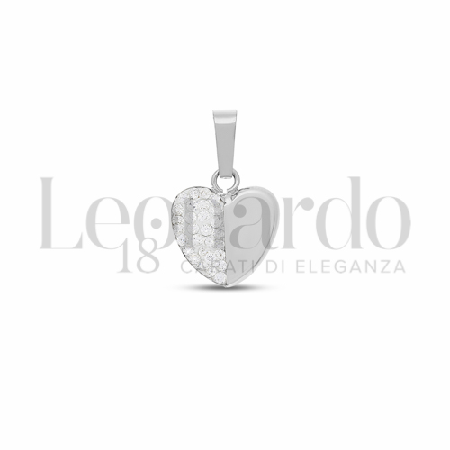 3° Misura con Mezzo pavè di resina e zirconi in Oro Bianco da 0,7gr.
