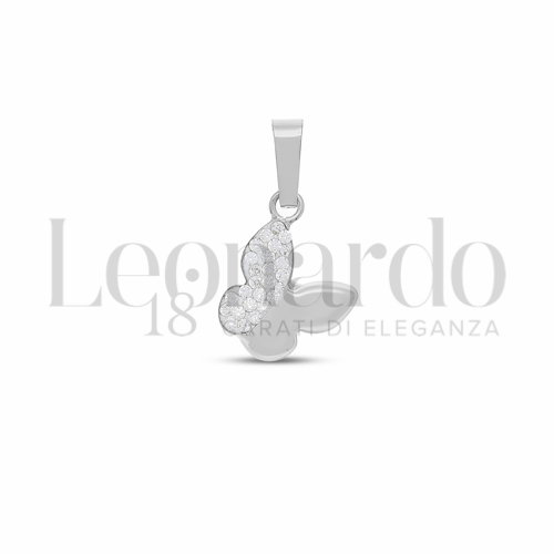 2° Misura con Mezzo pavè di resina e zirconi in Oro Bianco da 0,5gr.