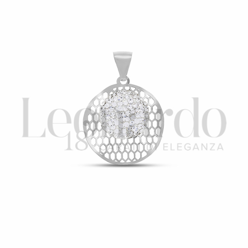 1° Misura con Resina e zirconi in Oro Bianco da 1gr.