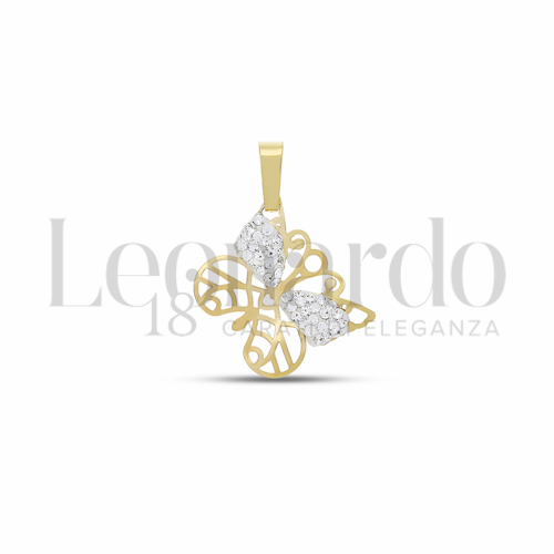 1° Misura con Resina e zirconi in Oro Giallo da 0,5gr.