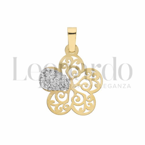 1° Misura con Resina e zirconi in Oro Giallo da 0,5gr.