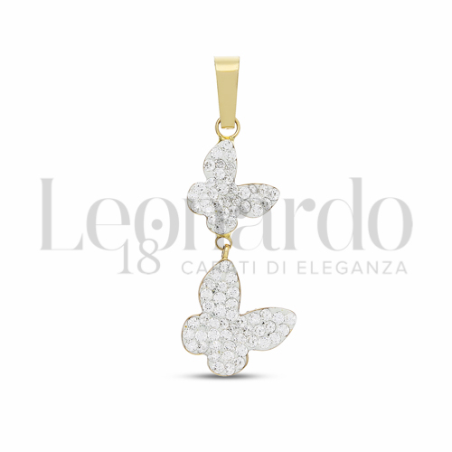 3° Misura con Resina e zirconi in Oro Giallo da 0,8gr.