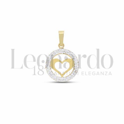 con Resina e zirconi in Oro Giallo da 0,5gr.