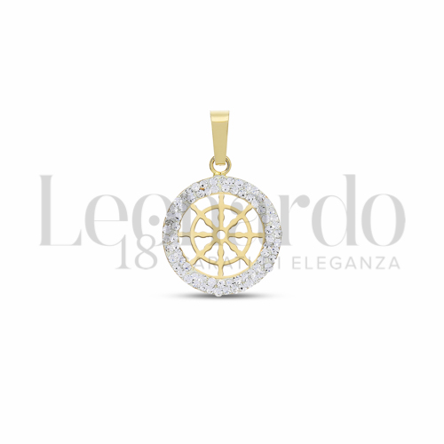 1° Misura con Resina e zirconi in Oro Giallo da 0,5gr.
