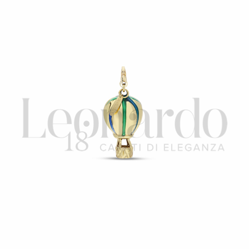 con Smalto Verde in Oro Giallo da 2,4gr.
