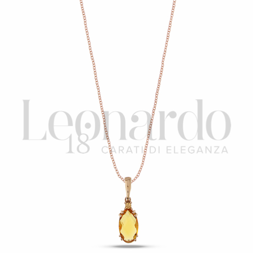 Pendenti Collana Colorful Collection da Donna in Oro 18 Carati Forma: Ovale Finitura o modello: Con catenina passante 1,6g