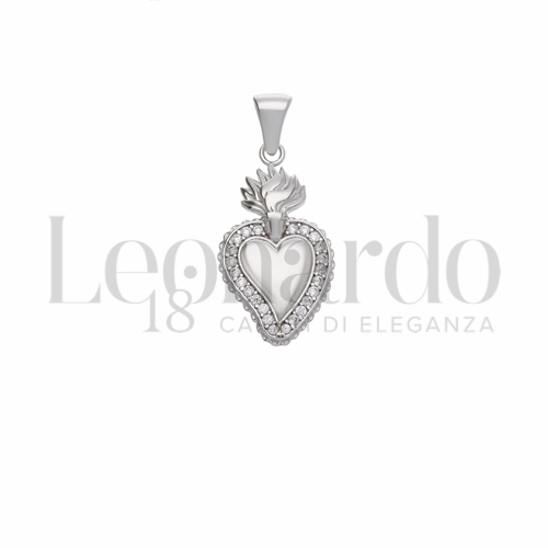 Misura o diametro 1° Misura con Zircone bianco in Oro Bianco da 1,6gr.