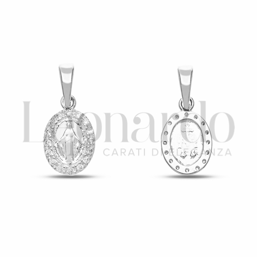 Misura o diametro 1° Misura con Zircone bianco in Oro Bianco da 0,8gr.