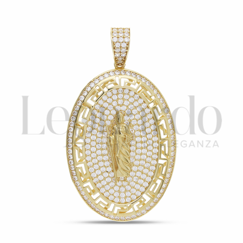 con Zircone bianco in Oro Giallo da 11,9gr.