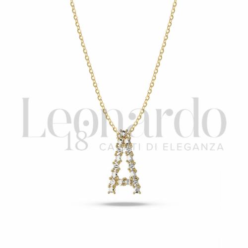 A Lettera in Oro Giallo e Oro Bianco da 2,3gr.