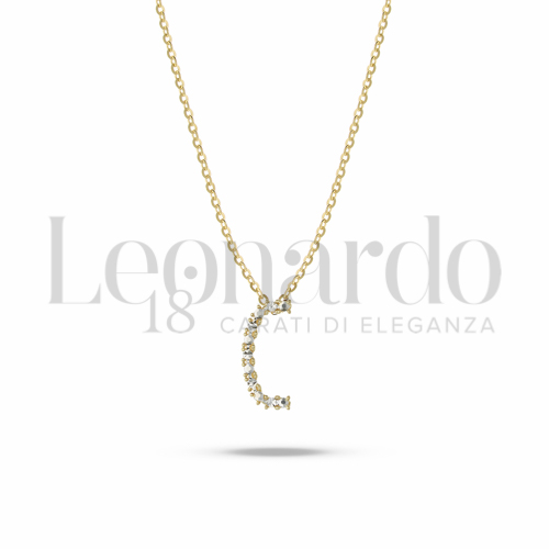 C Lettera in Oro Giallo e Oro Bianco da 2gr.