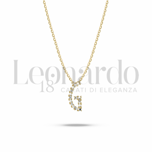 G Lettera in Oro Giallo e Oro Bianco da 2,2gr.