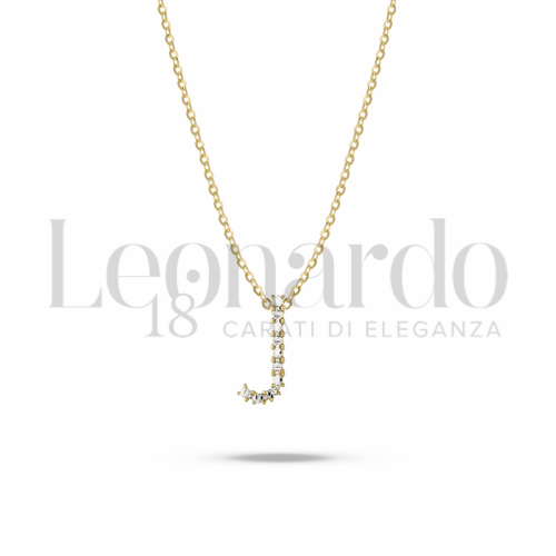 J Lettera in Oro Giallo e Oro Bianco da 2gr.