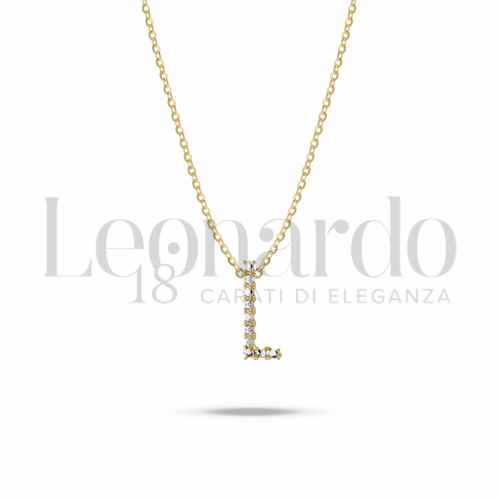 L Lettera in Oro Giallo e Oro Bianco da 2gr.