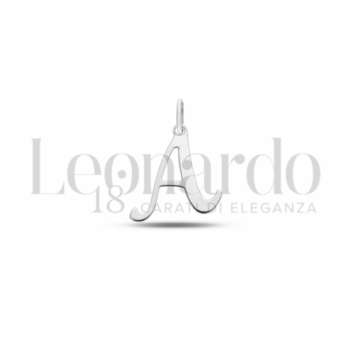 A Lettera in Oro Bianco da 0,6gr.
