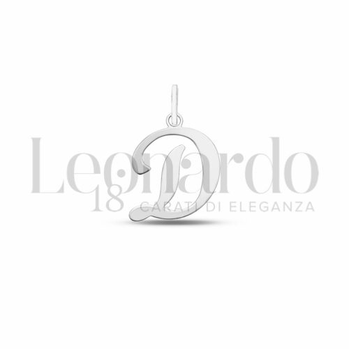 D Lettera in Oro Bianco da 0,7gr.