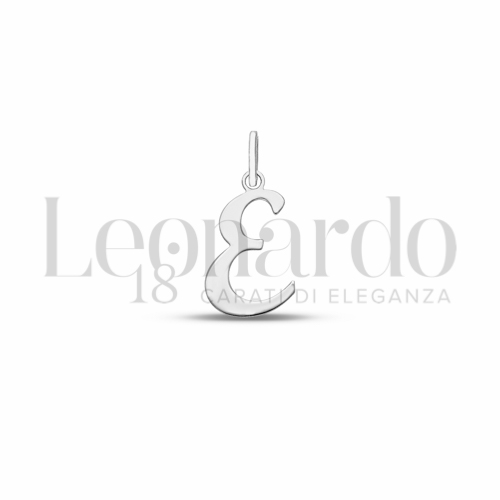 E Lettera in Oro Bianco da 0,5gr.