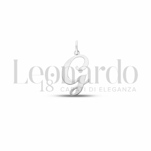 G Lettera in Oro Bianco da 0,8gr.
