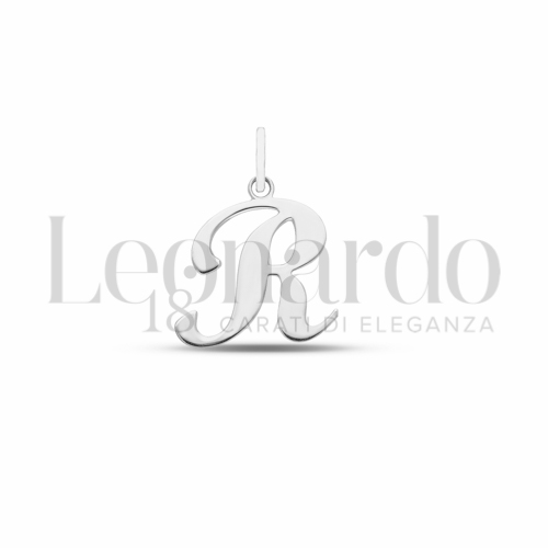 R Lettera in Oro Bianco da 0,6gr.