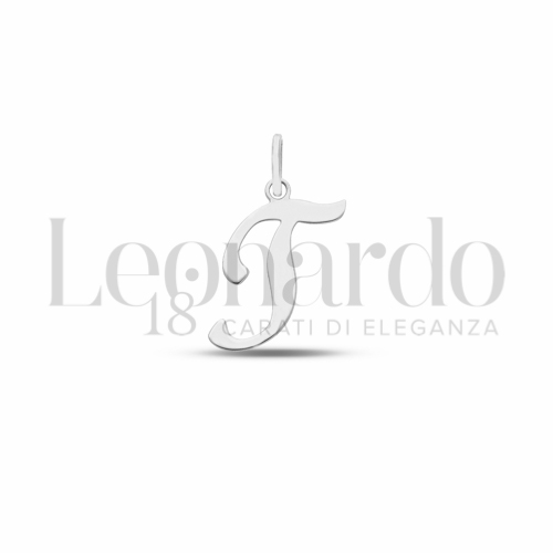 T Lettera in Oro Bianco da 0,6gr.