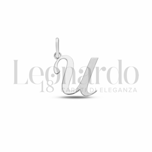 U Lettera in Oro Bianco da 0,9gr.
