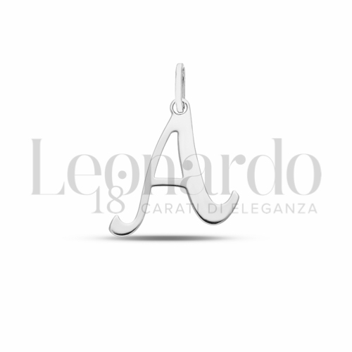 A Lettera in Oro Bianco da 0,9gr.