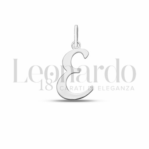 E Lettera in Oro Bianco da 0,7gr.