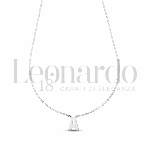 A Lettera in Oro Bianco da 1gr.