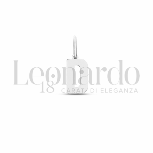 D Lettera in Oro Bianco da 0,4gr.