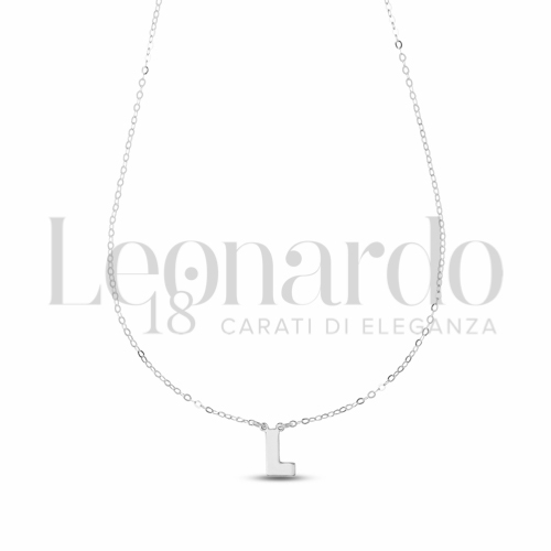 L Lettera in Oro Bianco da 1gr.