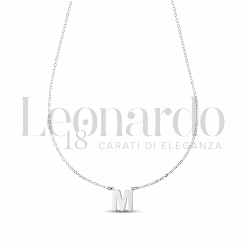 M Lettera in Oro Bianco da 1gr.