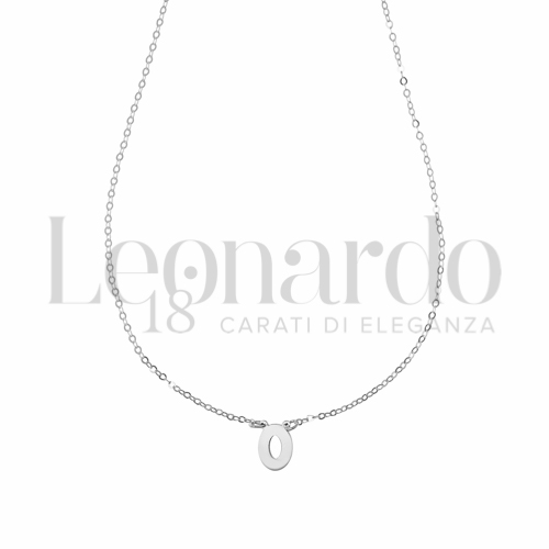 O Lettera in Oro Bianco da 1gr.