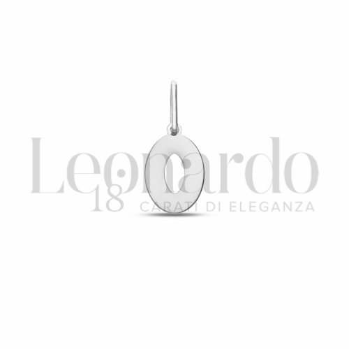 O Lettera in Oro Bianco da 0,4gr.