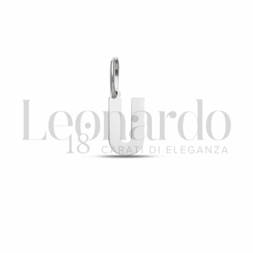 U Lettera in Oro Bianco da 0,4gr.